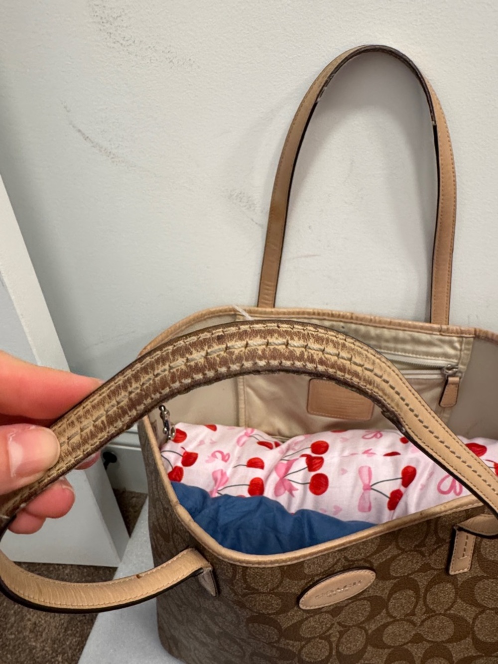 Coach signature logo metro city tote bag 2014 F29144 - Picture 3 of 12